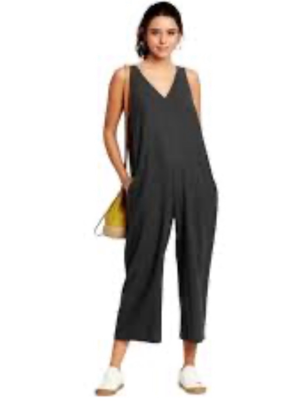 Universal Thread black V-Neck Wide-Leg Jumpsuit